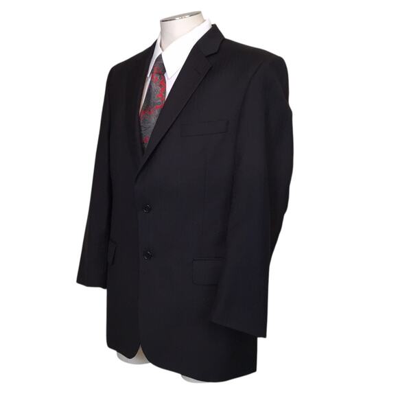 Joseph A. Bank Suit Coat 42 Reg Black Signature Collection - Picture 1 of 13